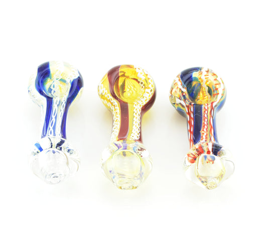3" Swirl Color Art Heavy Hand Pipe - SmokeZone 420