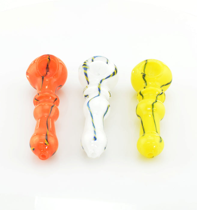 3.5" Single Ring Full Body Color Hand Pipe - SmokeZone 420