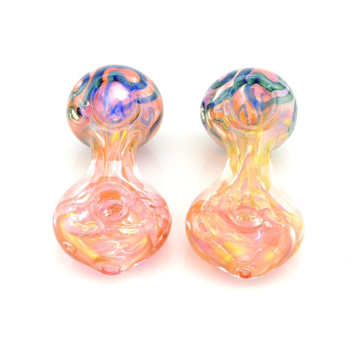 4.5" Rose Gold Fumed Doughnut Hand Pipe - SmokeZone 420