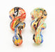 5" Twisted Body Fumed Inside Art Hand Pipe - SmokeZone 420