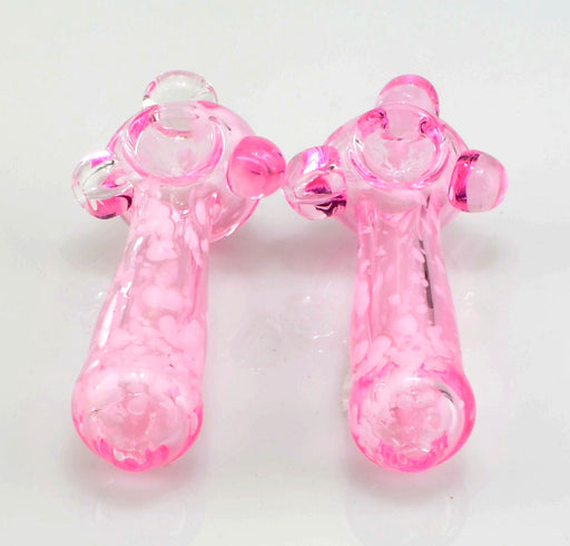 5" Triple Bead Pink Hand Pipe - SmokeZone 420