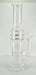 15" Clear Double Quad Shower Chamber Water Pipe - SmokeZone 420