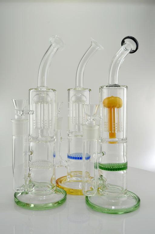 12" Tree & Honeycomb Perc Water Pipe - SmokeZone 420