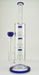 16" Triple Dome Perc Blue Color Water Pipe - SmokeZone 420