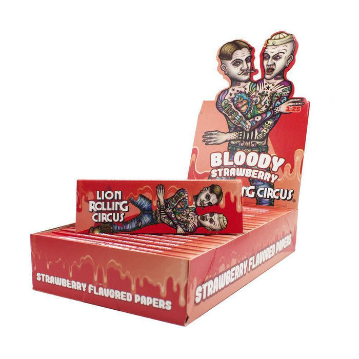 Lion Rolling Circus Flavored 1¼ Rolling Papers - Bloody Strawberry - SmokeZone 420