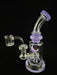 7" Slime Color Bent Mouth Dab Rig - SmokeZone 420