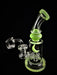 7" Slime Color Bent Mouth Dab Rig - SmokeZone 420