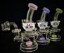 5" Shower Head Perk with Cat Face Mouth - SmokeZone 420