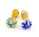 4" Spiral Rasta Color Hand Pipe - SmokeZone 420