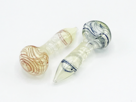 3" Heavy Peanut Spiral Hand Pipe (20 Pack) - SmokeZone 420