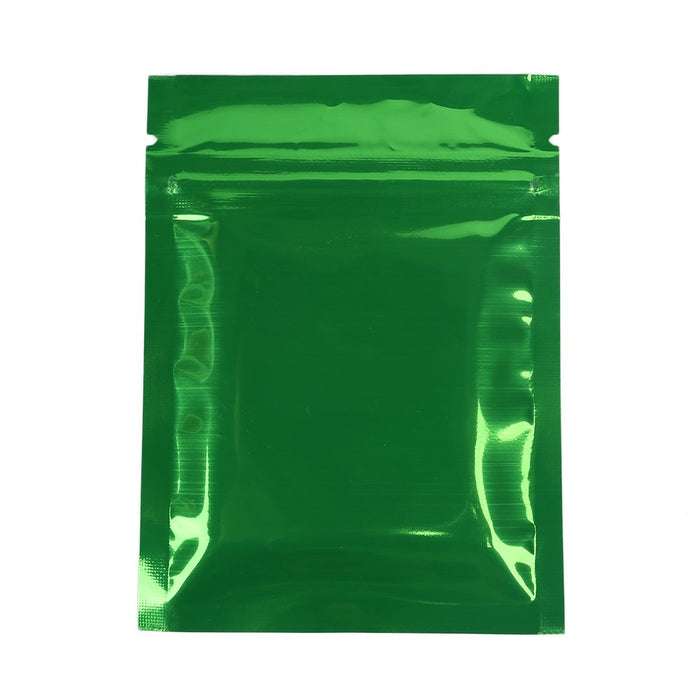 1 Ounce Green Mylar Bag (Pack of 50) - SmokeZone 420