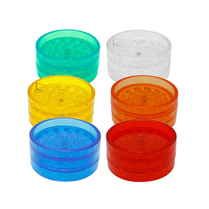 2" 2 Part Magnet Plastic Grinder - SmokeZone 420