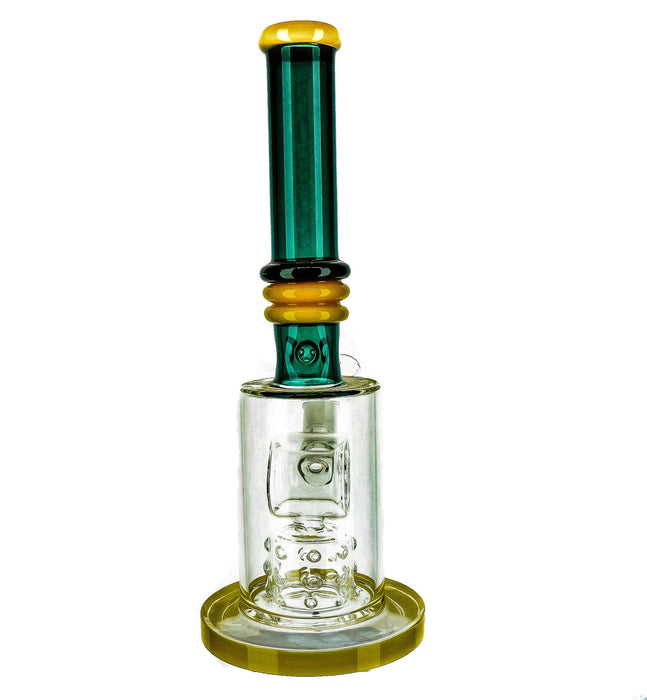 14" Cylinder Shower Perc Dab Water Pipe - SmokeZone 420