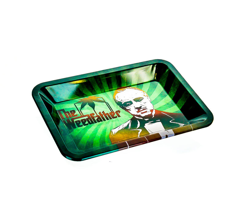 The Weedfather Rolling Tray 7"x5" - SmokeZone 420