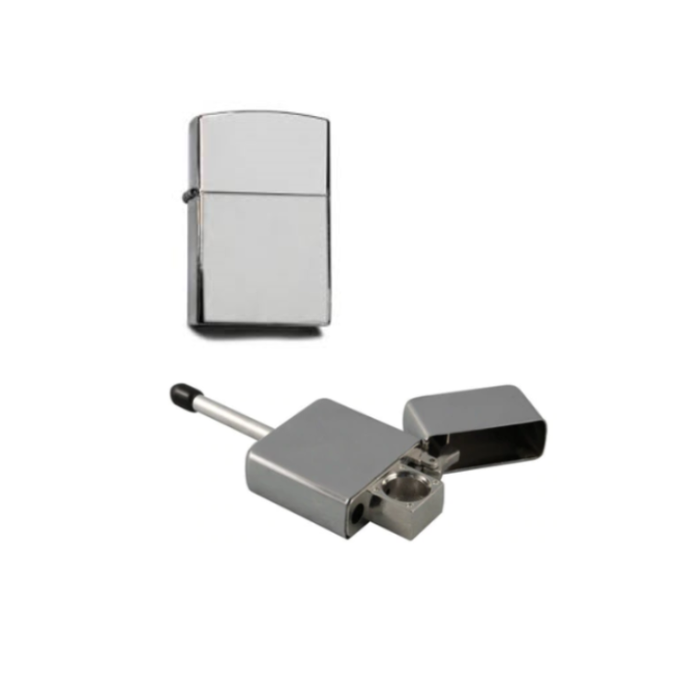 Metal Lighter Style Pipe - SmokeZone 420