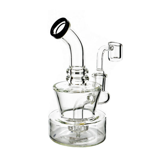 6" Thick Round Base Shower Perc Dab Rig - SmokeZone 420