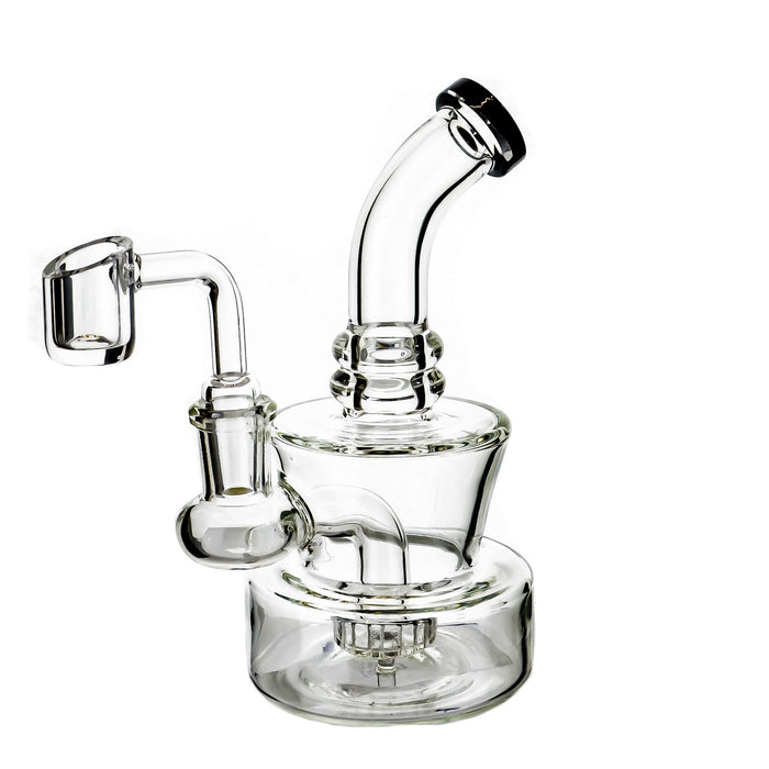 6" Thick Round Base Shower Perc Dab Rig - SmokeZone 420
