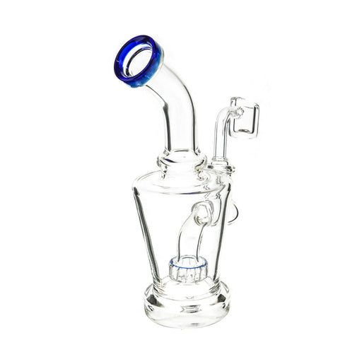 6" Base Shower Perc Clear Dab Rig - SmokeZone 420