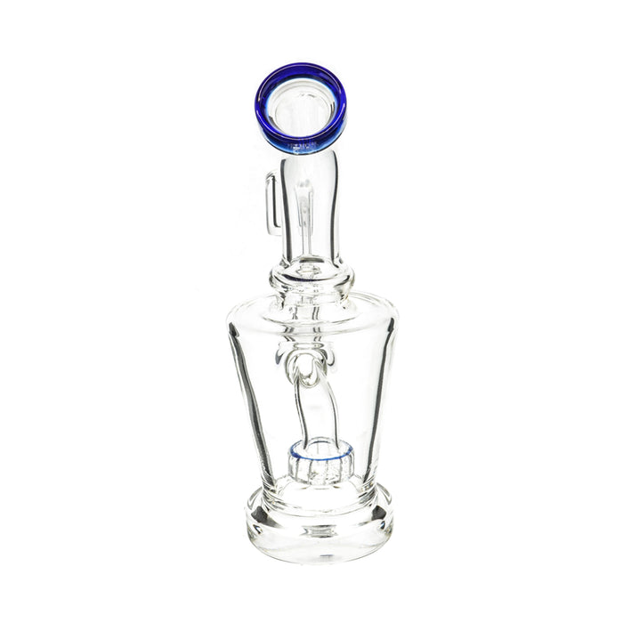6" Base Shower Perc Clear Dab Rig - SmokeZone 420