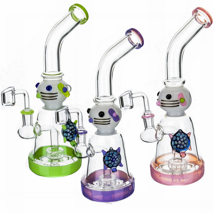 11" Animal Face Bent Mouth Dab Rig - SmokeZone 420