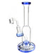 8" Round Body Straight Tube Dab Rig (ONLY AVAILABLE IN SMOKE GREY & TEAL) - SmokeZone 420