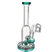 8" Round Body Straight Tube Dab Rig (ONLY AVAILABLE IN SMOKE GREY & TEAL) - SmokeZone 420