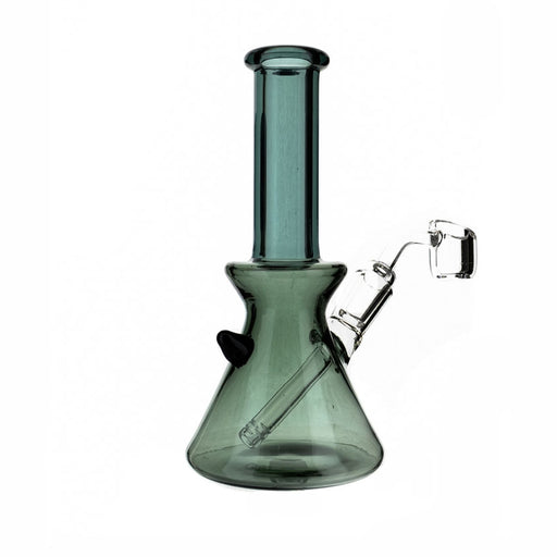 6" Full Smoke Grey Color Built In Downstem Dab Rig - SmokeZone 420