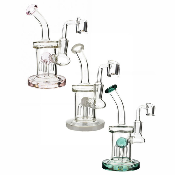 6" Mini Bent Mouth Tree Perc Dab Rig - SmokeZone 420