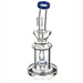 7" Clear Bent Color Mouth Shower Perc Dab Rig - SmokeZone 420