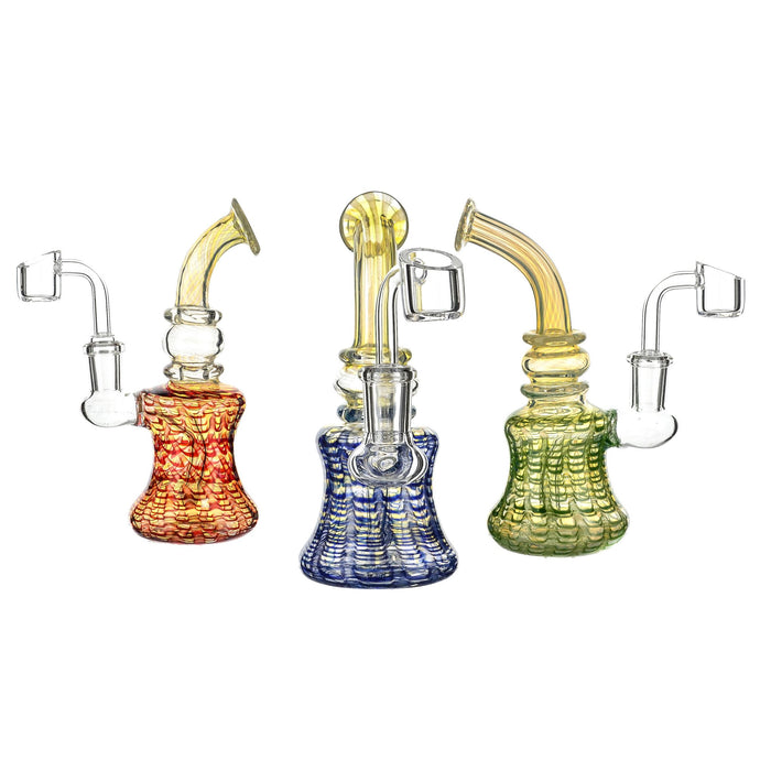 6" Fumed Mouth Wrap & Rake Dab Rig - SmokeZone 420