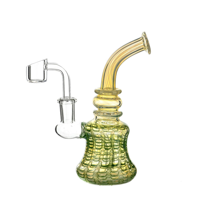 6" Fumed Mouth Wrap & Rake Dab Rig - SmokeZone 420
