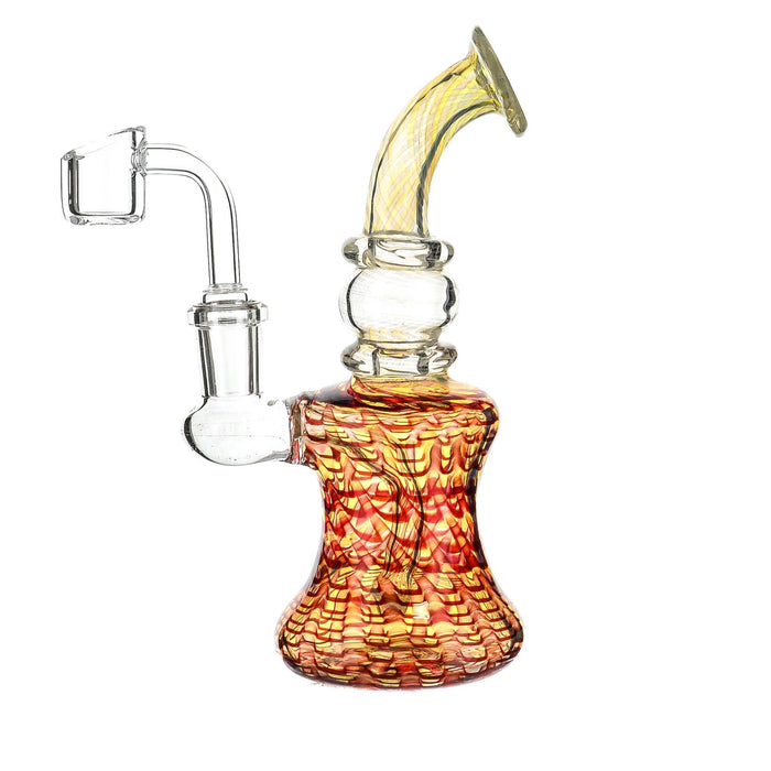 6" Fumed Mouth Wrap & Rake Dab Rig - SmokeZone 420