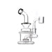 6.5" Clear Round Body Color Shower Perc - SmokeZone 420