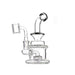6.5" Clear Round Body Color Shower Perc - SmokeZone 420