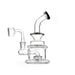6.5" Clear Round Body Color Shower Perc - SmokeZone 420