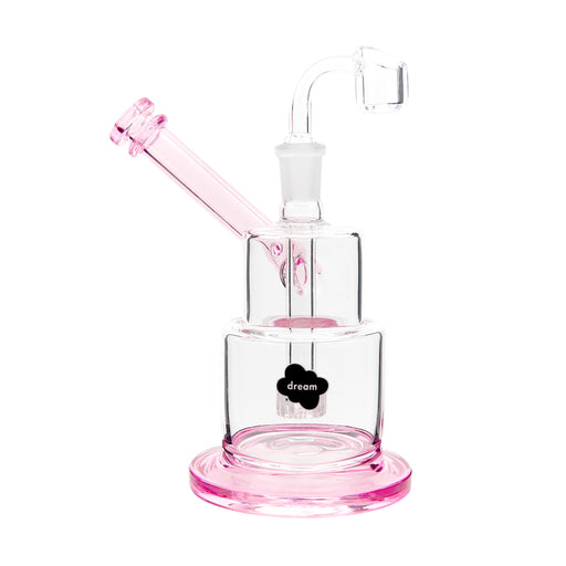 6" Dream Slanted Mouth Pink Dab Rig - SmokeZone 420