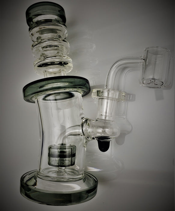 7" Shower Head Perk Dab Rig With 3 Ring Mouth - SmokeZone 420