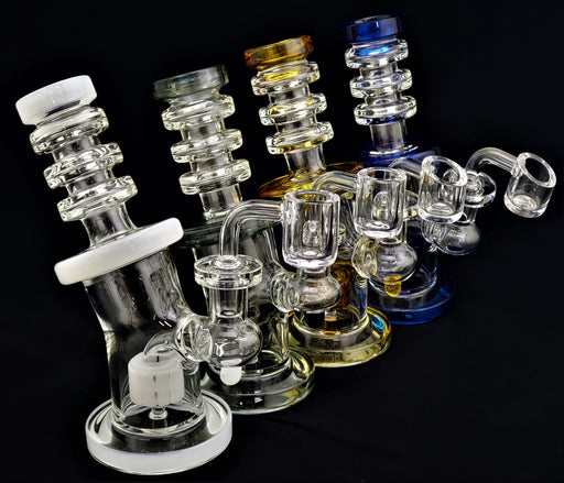 7" Shower Head Perk Dab Rig With 3 Ring Mouth - SmokeZone 420