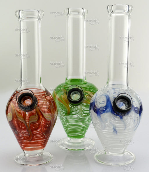 7" Mini Base Wrap & Rake Slide Water Pipe - SmokeZone 420