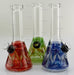 6" Mini Beaker Wrap & Rake Slide Water Pipe - SmokeZone 420