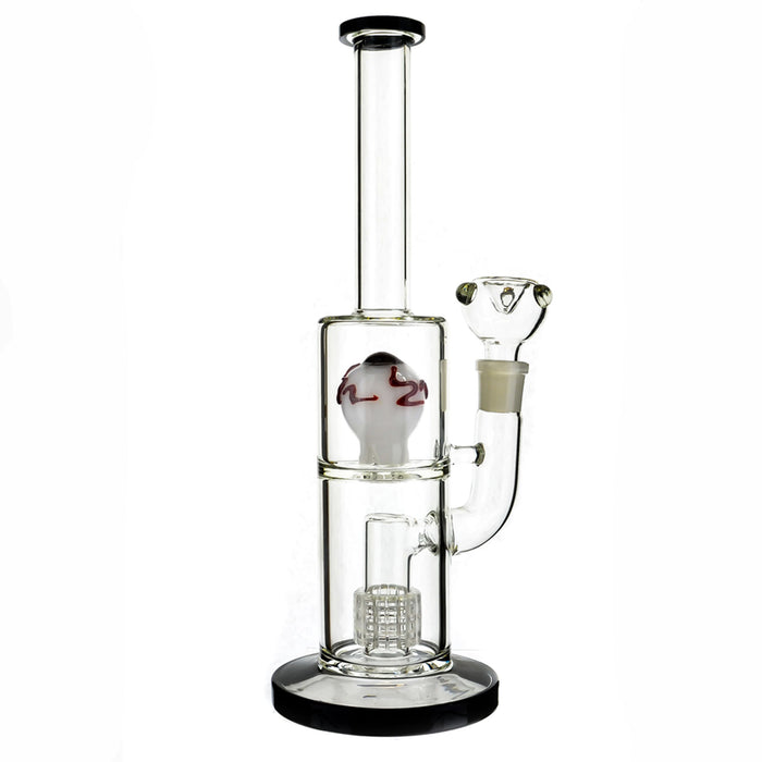 12" Eyeball & Matrix Perc Water Pipe - SmokeZone 420