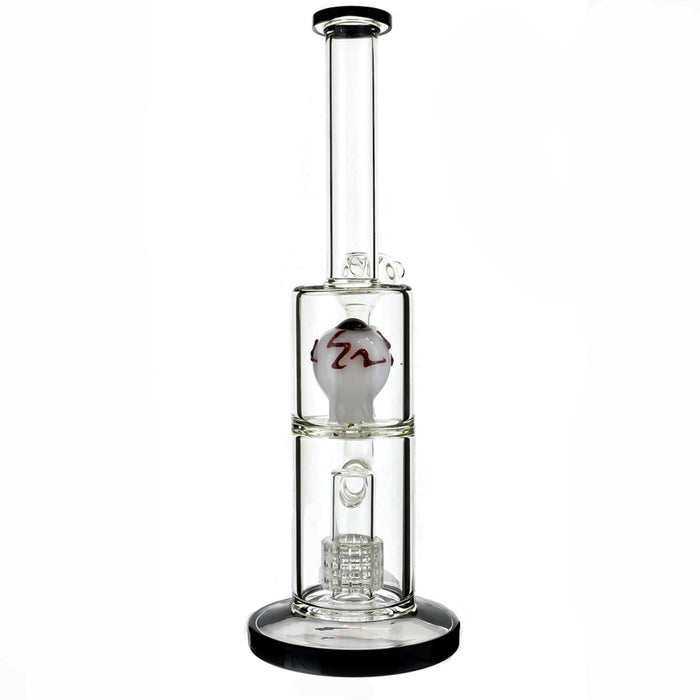 12" Eyeball & Matrix Perc Water Pipe - SmokeZone 420