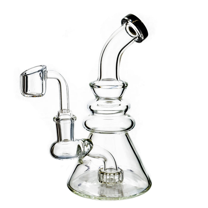6" Triple Ring Beaker Base Dab Rig - SmokeZone 420