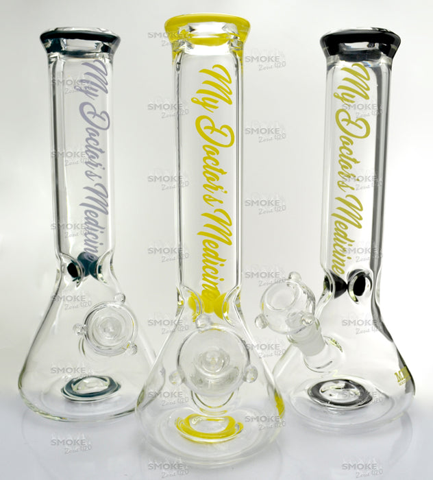 12" MDM Beaker Made In USA (Assorted Colors) - SmokeZone 420