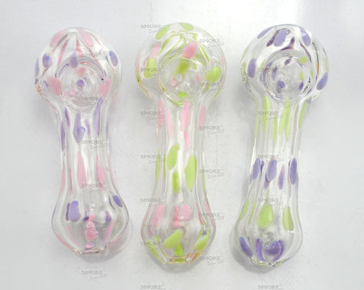 5.5" Slime Color Polka Dot Hand Pipe - SmokeZone 420