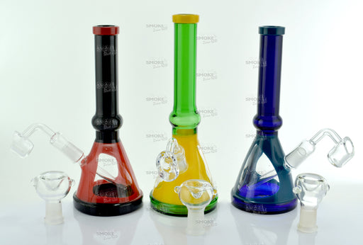 8" Color Beaker Base Rigs - SmokeZone 420