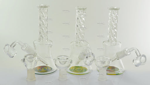 6" Twist Mouth Beaker Base Dab Rig - SmokeZone 420