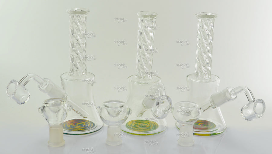 6" Twist Mouth Beaker Base Dab Rig - SmokeZone 420