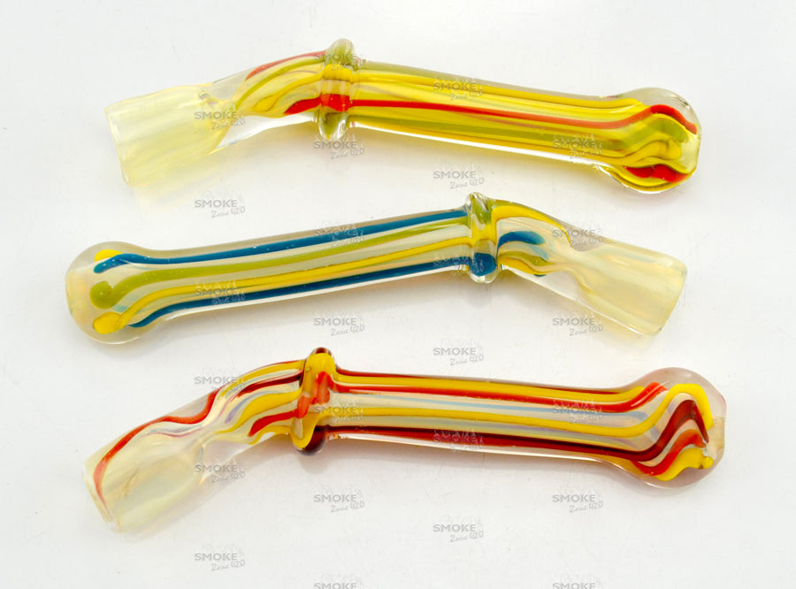 5" Bent Neck Rasta Color Chillum - SmokeZone 420