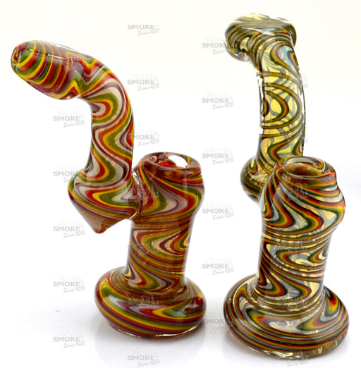 6" Reverse Art Work Heavy Sherlock Bubbler - SmokeZone 420